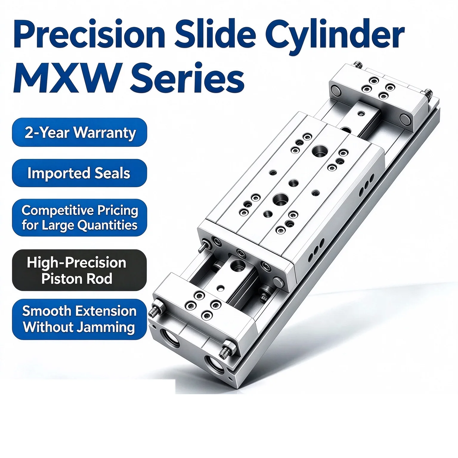 MXW High Precision Linear Guide 8mm/12mm/16mm/20mm/25mm for Automation Equipment Air Slide Table Pneumatic Cylinder Suitable