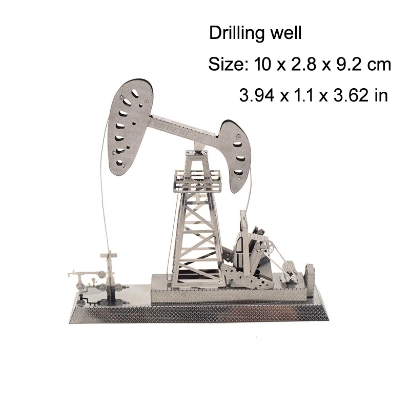 3D Metal Puzzle oil rigs DIY model KITS Assemble Jigsaw Puzzle Gift Toys For Children