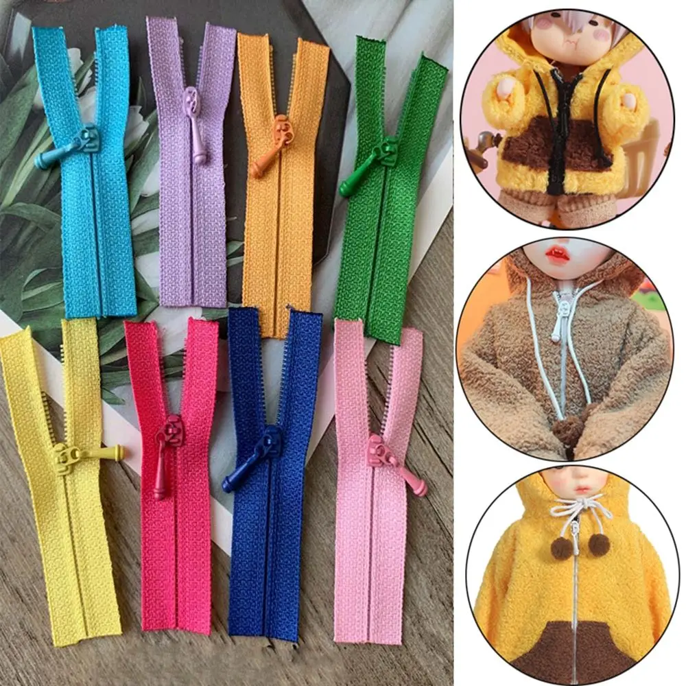 5 Pc/Set Ritsleting Tak Terlihat Mini 5Cm Baru Buatan Tangan DIY Ritsleting Tertutup Jahit Buku Tempel Garmen Applique Ritsleting Pakaian Boneka