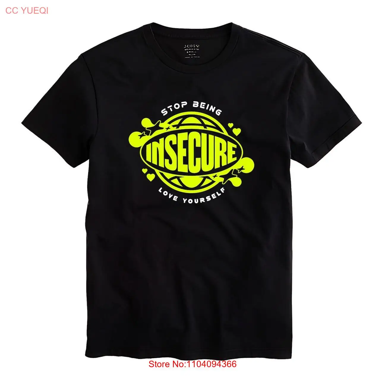 

Футболка Insecure Мужская унисекс Черная рубашка Размер S-5XL