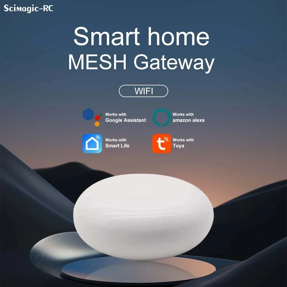 Smart Home Gateway BLE Mesh Hub Work with Tuya Smart Life Voice Control via Alexa Google Home