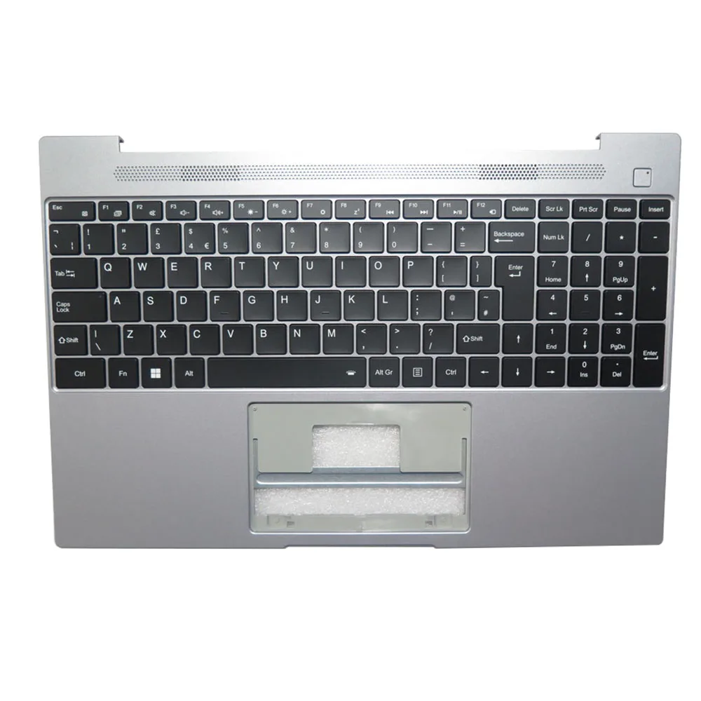 

Laptop PalmRest&keyboard For MEDION AKOYA E15412 MD64090 Silver Top Case Black German/UK With Backlit