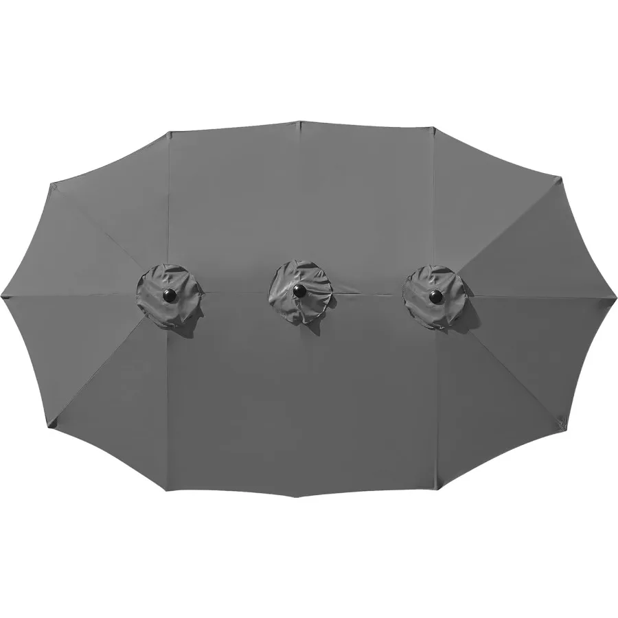 12 ضلع مظلة بديلة لإطار مظلة الفناء على الوجهين بطول 13 قدم غير متضمن #1