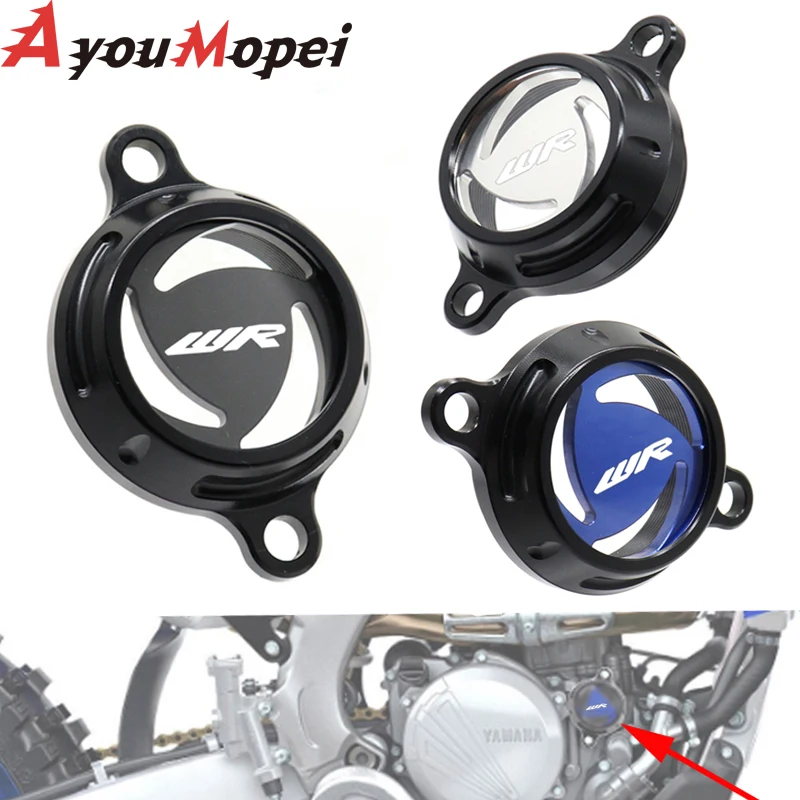 

Engine Oil Filter Cover For YAMAHA WR450F WR250F 2023 Motorcycle Accessories Clearness Cap