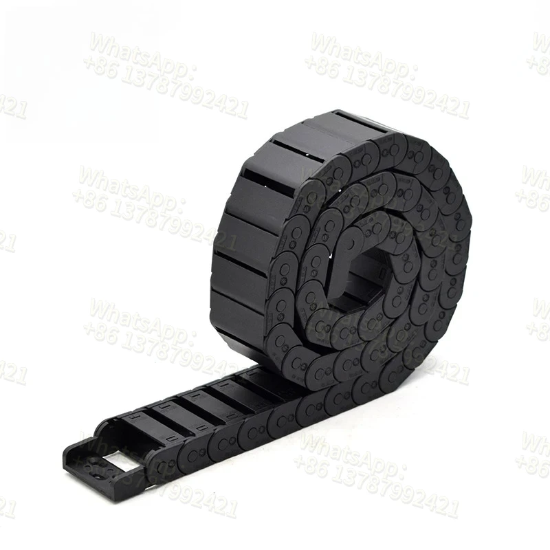 Cable Chain Semi-Enclosed 15*20 30 40 50mm Wire Transmission Carrier Plastic Drag Towline For 3D Printer CNC Engraving Machine
