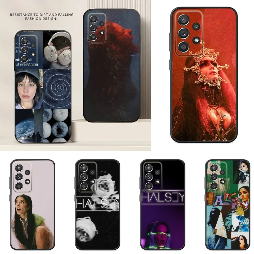 Halsey Singer  Phone Case For Samsung S24,S23,S22,S21,S20,S10,S10E,S9 Ultra Plus FE Note 20 Ultra 10 9 Plus Case