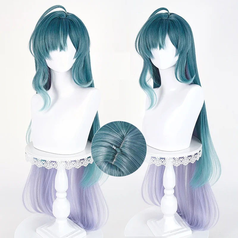 Game Genshin impact Vodyanitsa Cosplay Wig Vodyanitsa Cosplay Hair For Hallowmas Comicon Party Adult Women Man
