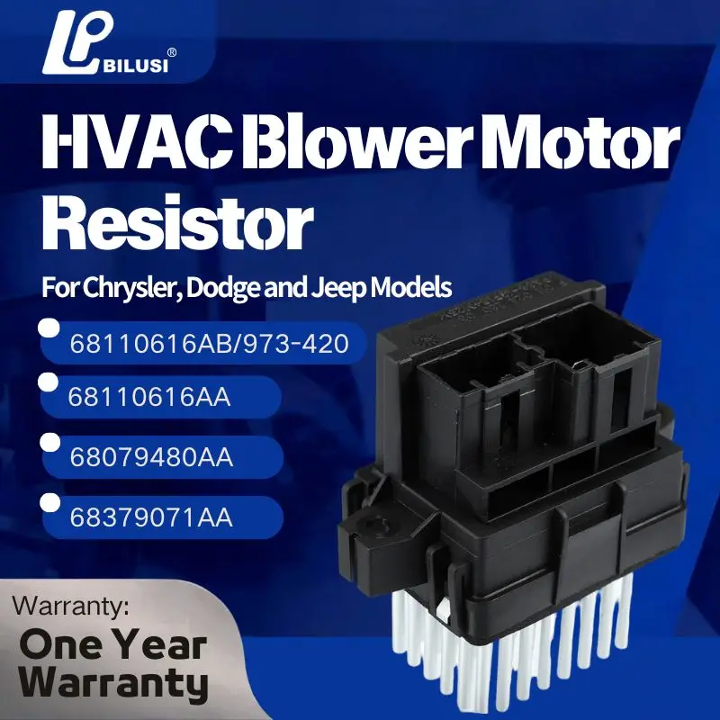 

BILISI HVAC Blower Motor Resistor | For Chrysler, Dodge and Jeep Models 973-420 68079480AA 68110616AA 68110616AB 68379071AA