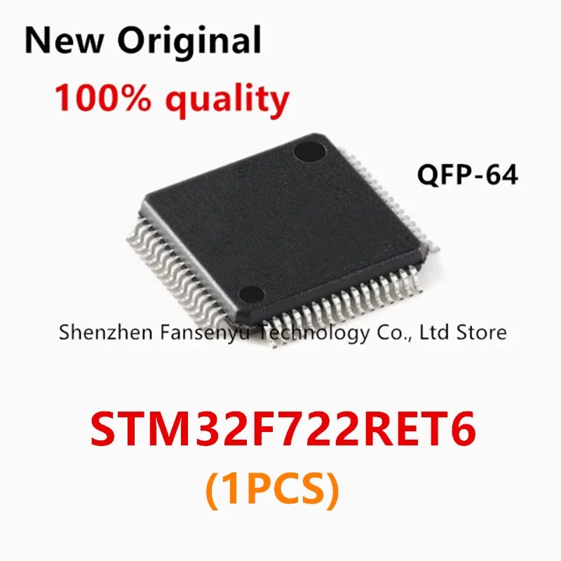 

(1piece)100% New STM32F722RET6 STM32F722 RET6 QFP-64 Chipset