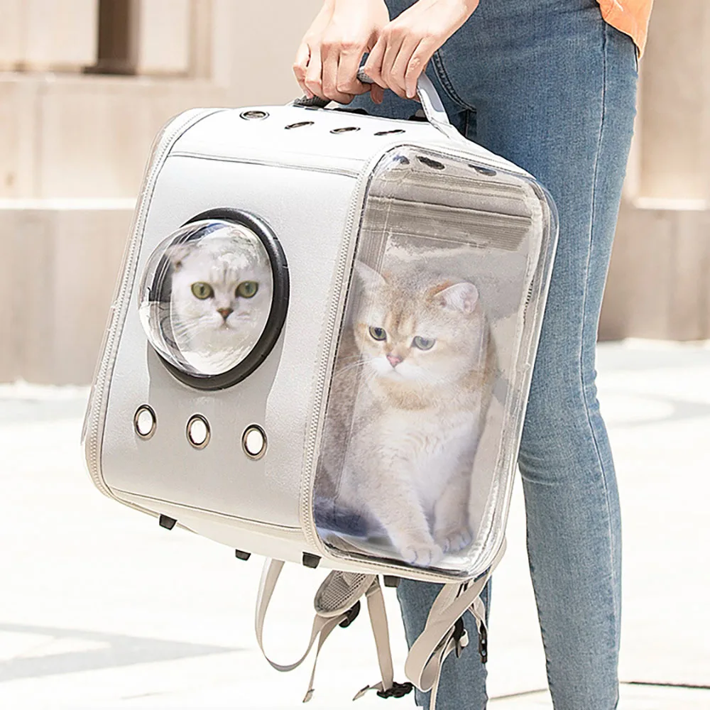 New 2024 Cat Bag High-capacity Two Cats Spacecraft Pet Knapsack  Foldable Pet Bag Portable Package Pet Supplies