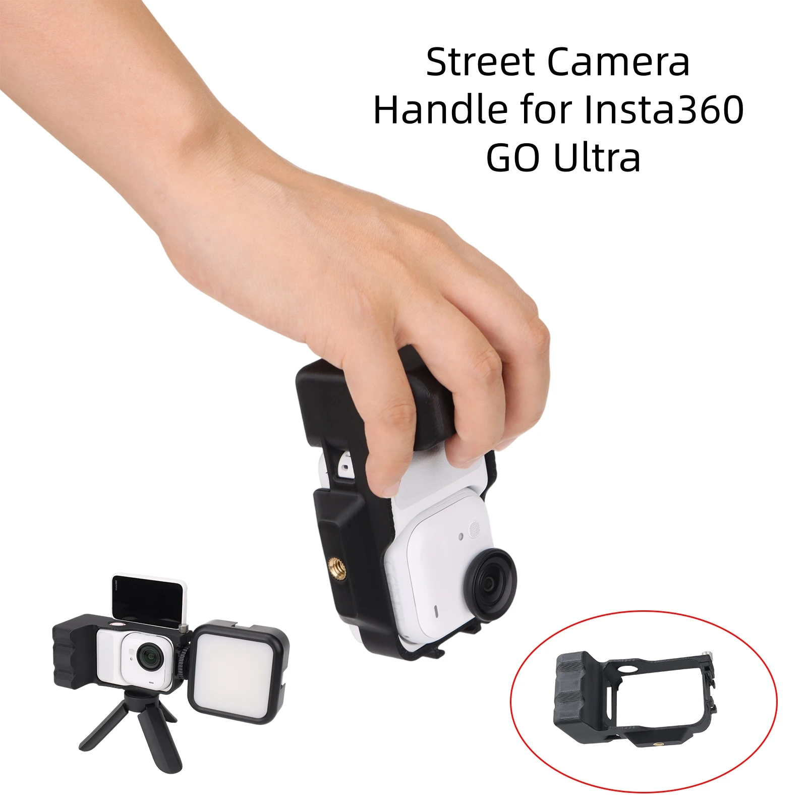 

Suitable for Insta360 Go Ultra Camera Street Camera Handle Bracket Accessories