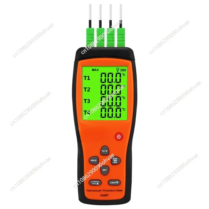 Smart Sensor Household Digital K Type Thermometer 4 Channel Thermocouple S887