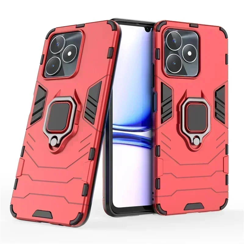 For Realme Note 50 Case Cover OPPO Realme Note 50 Capas Phone Bumper Back Shockproof Ring Magnetic Holder Fundas Realme Note 50