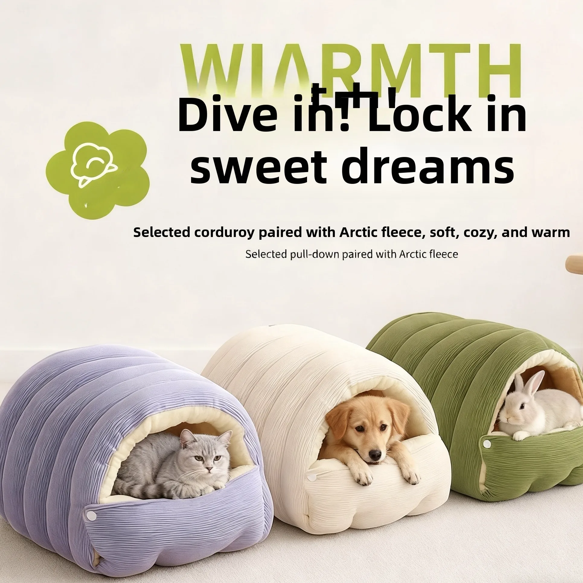 

Лежанка для кошек и собак Thiened: теплая зимняя подстилка, диванчик для маленьких собак, осенне-зимняя сумка-лежанка для домашнего использования