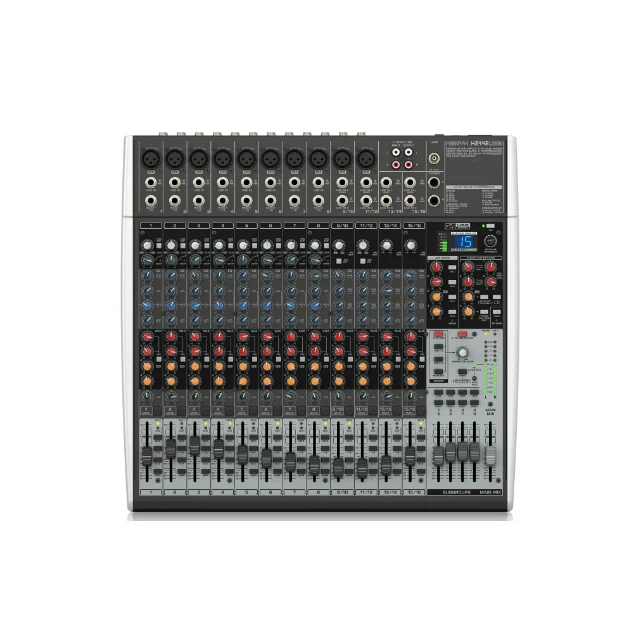 Premium 22-Input 2/2-Bus Mixer with Compressors 24-Bit Multi-FX Processor and USB/Audio Interface X2222USB