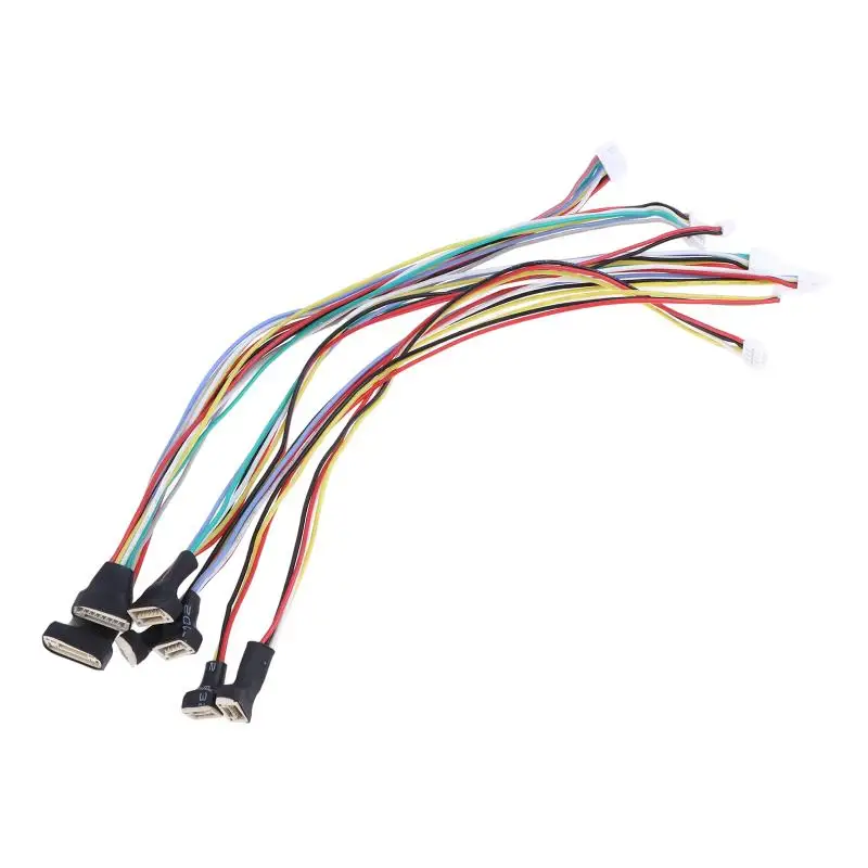 Extension Cable 5Pcs GH1.25 Wt Latch 20cm Female Male 26AWG Silicon JST GHR-15V-S SSHL-002T-P0.2 Crimp 2-8P High Temp Gift