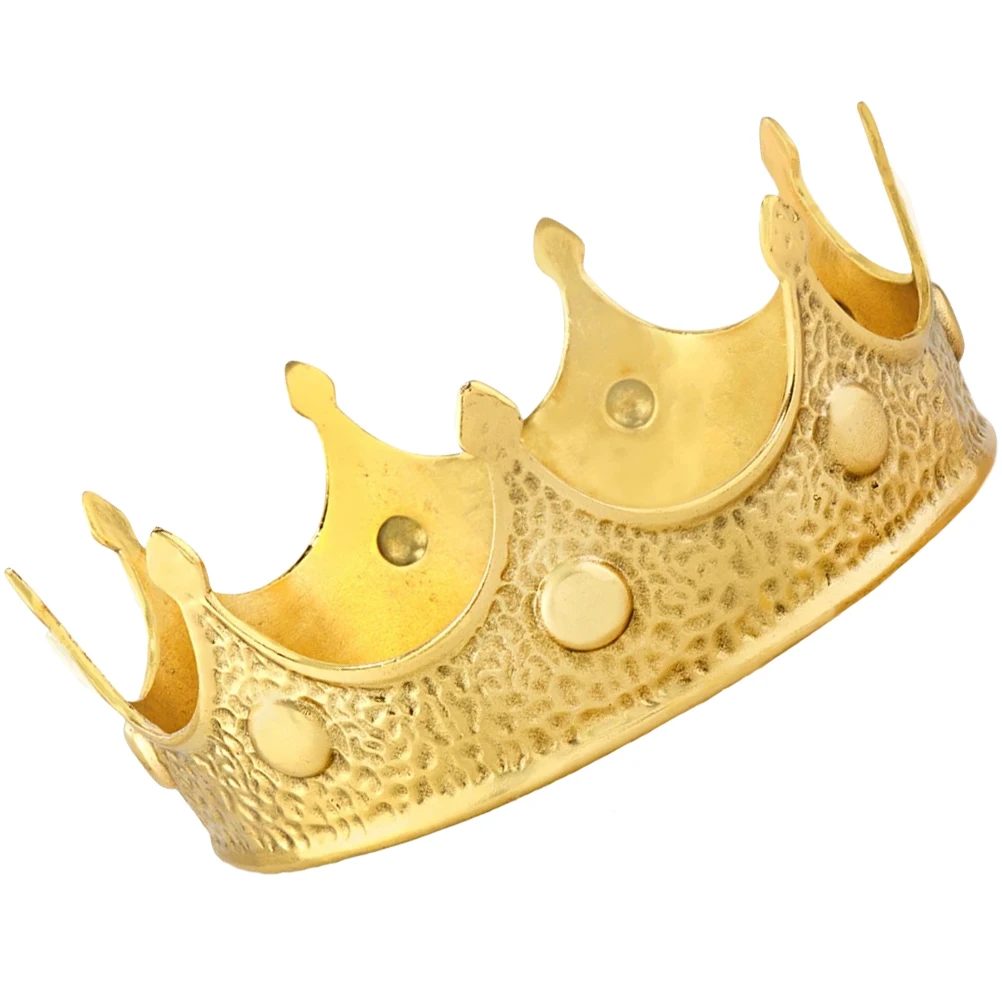 

Birthday Crown Retro King Cosplay Performance Costume Accessory Crowns For Party Prom Halloween Wedding Anniversary Celebration