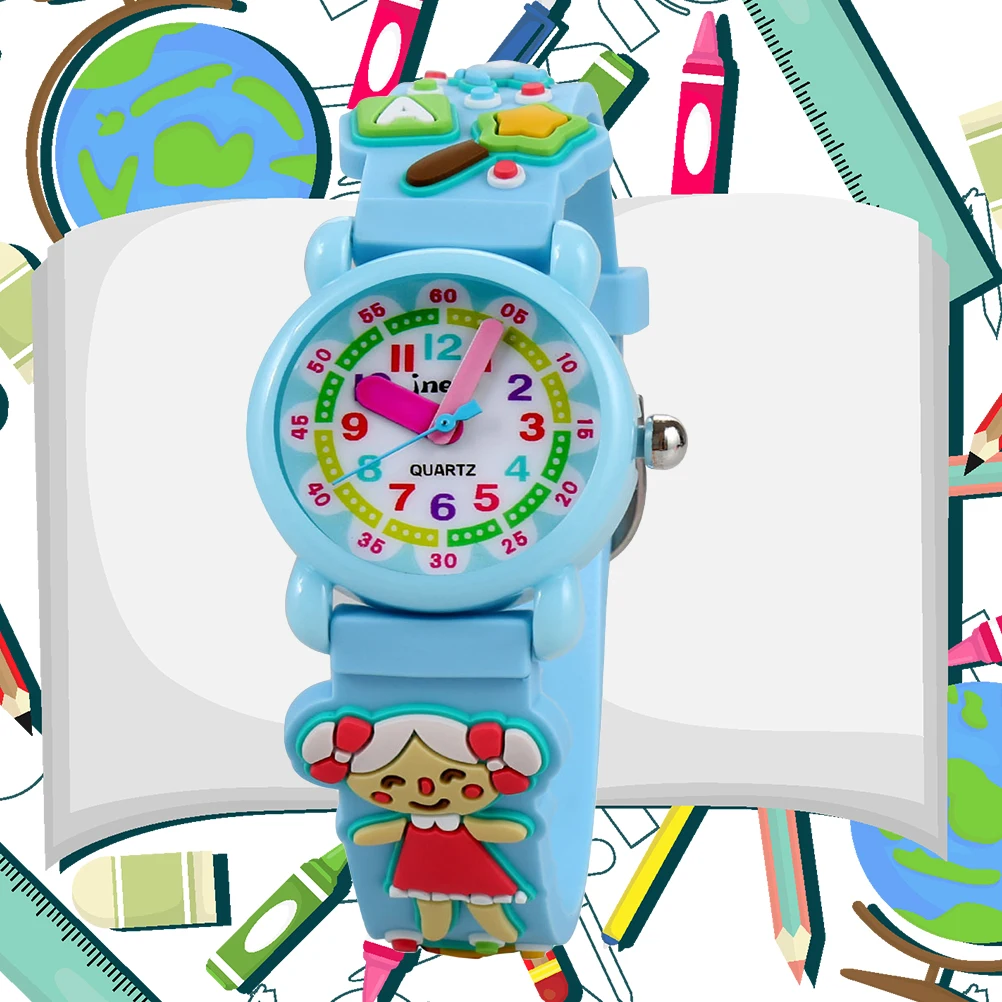 

3D Waterproof Cartoon Watches for Kids Boys Girls Cute Silicone Children's Time Teacher Gift Precise Quartz Movement Comfortable