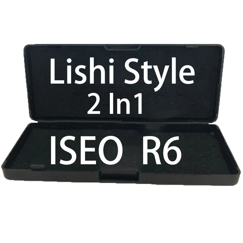 For Lishi Style 2 In1 For ISEO R6 Tools SS304 Civilian Lishi 2 in1 Locksmith Tool Set Door Car Supplies