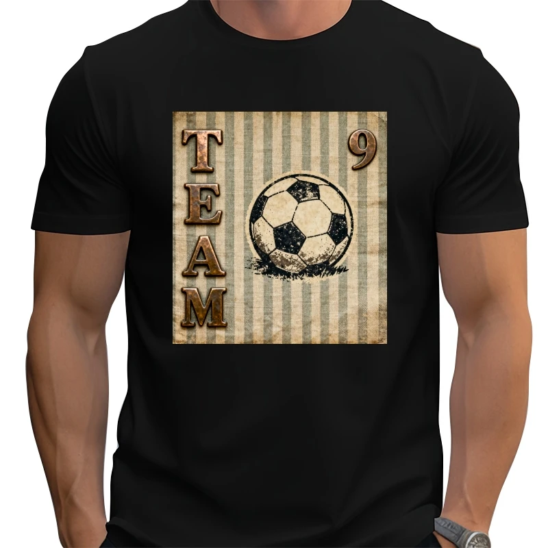 

Свободная футболка большого размера с рисунком футбольного мяча в уличном стиле, крутой графический принт, забавный топ в стиле хип-хоп из 100% хлопка