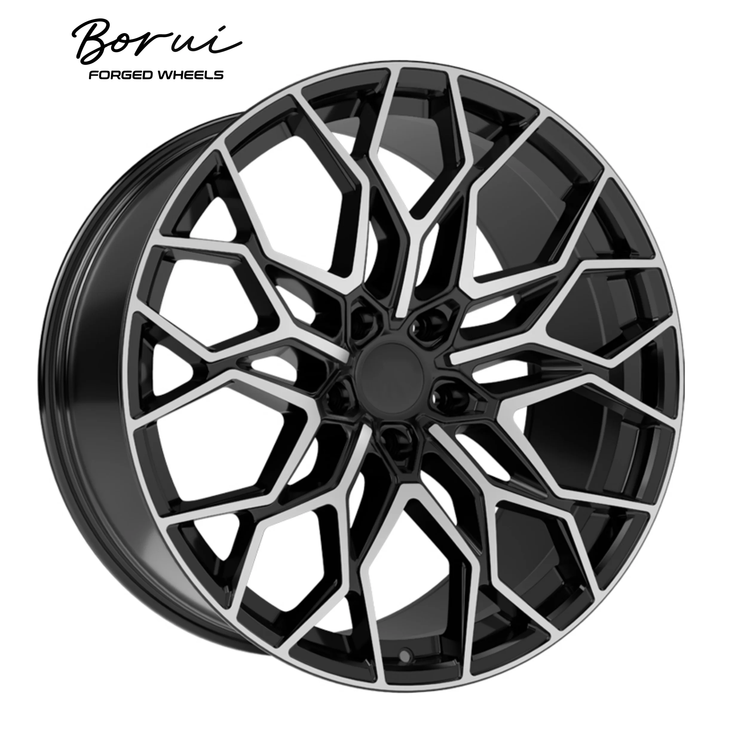 

Borui Rotrack 108mm PCD Customized 18-22 Inch Sport For Mustang Wheels Forged Silver Black OEM Alloy Rims With 35mm Or 40mm ET