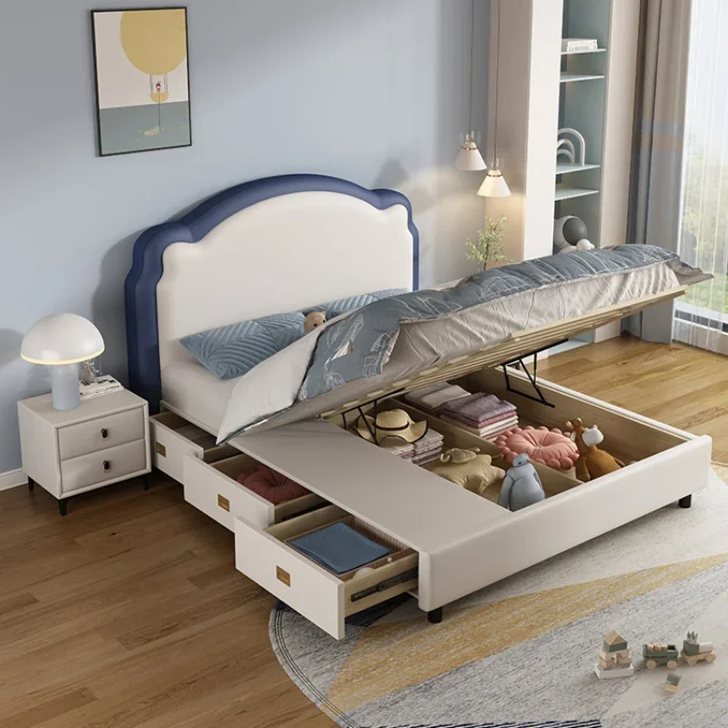 Letto Passeggini per bambini Stoccaggio Madre-bambini Ragazza Letti per bambini Ragazzo Bambini Cose per neonati Attività Box Auto Loft basso a castello