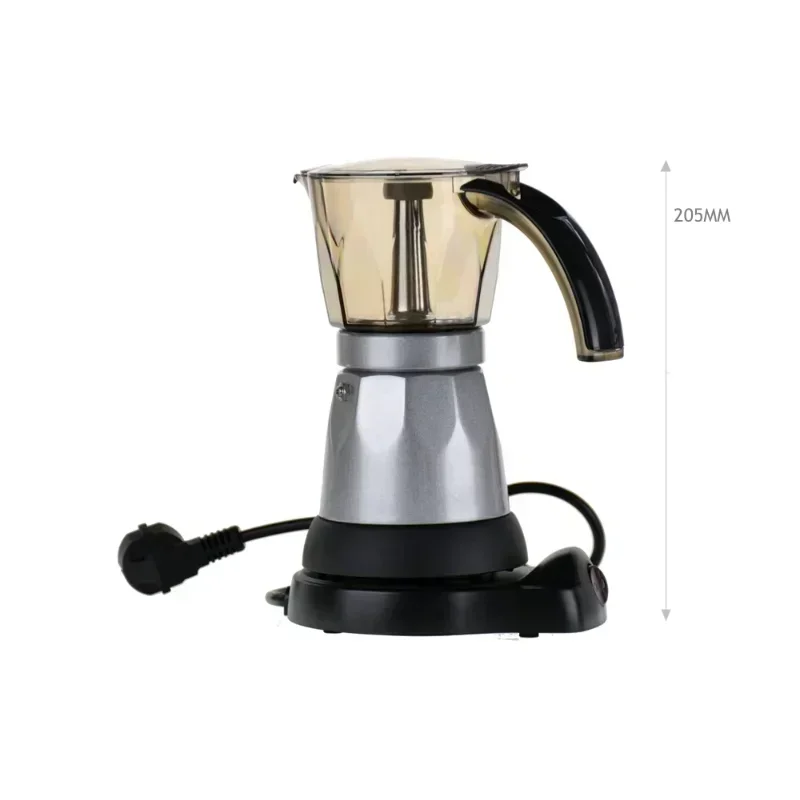 Best Selling Kitchen Accessories Silver Espresso Machine 300ml Moca Pot Coffee Tea Set