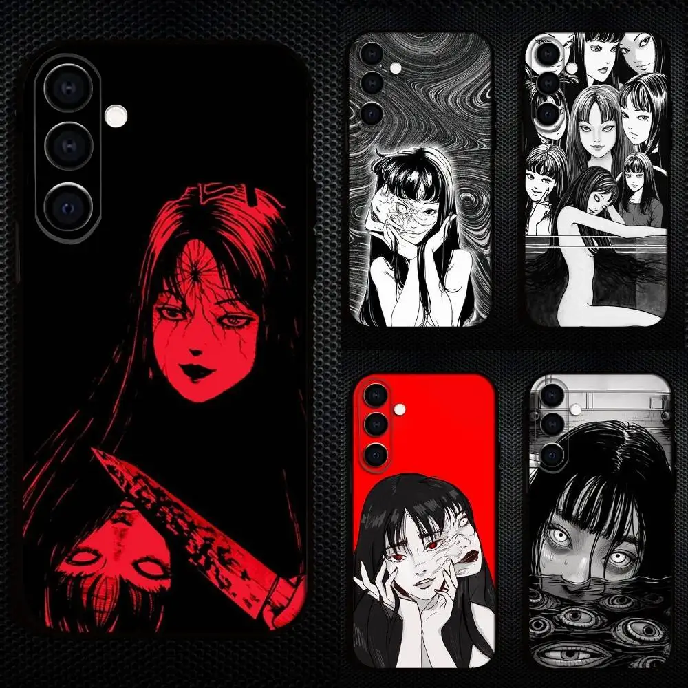 

T-Tomie H-Horror K-Kawakami Phone Case For Samsung Galaxy A73,A72,A71,A70,A53,A52,A51,Others Soft Black Cover