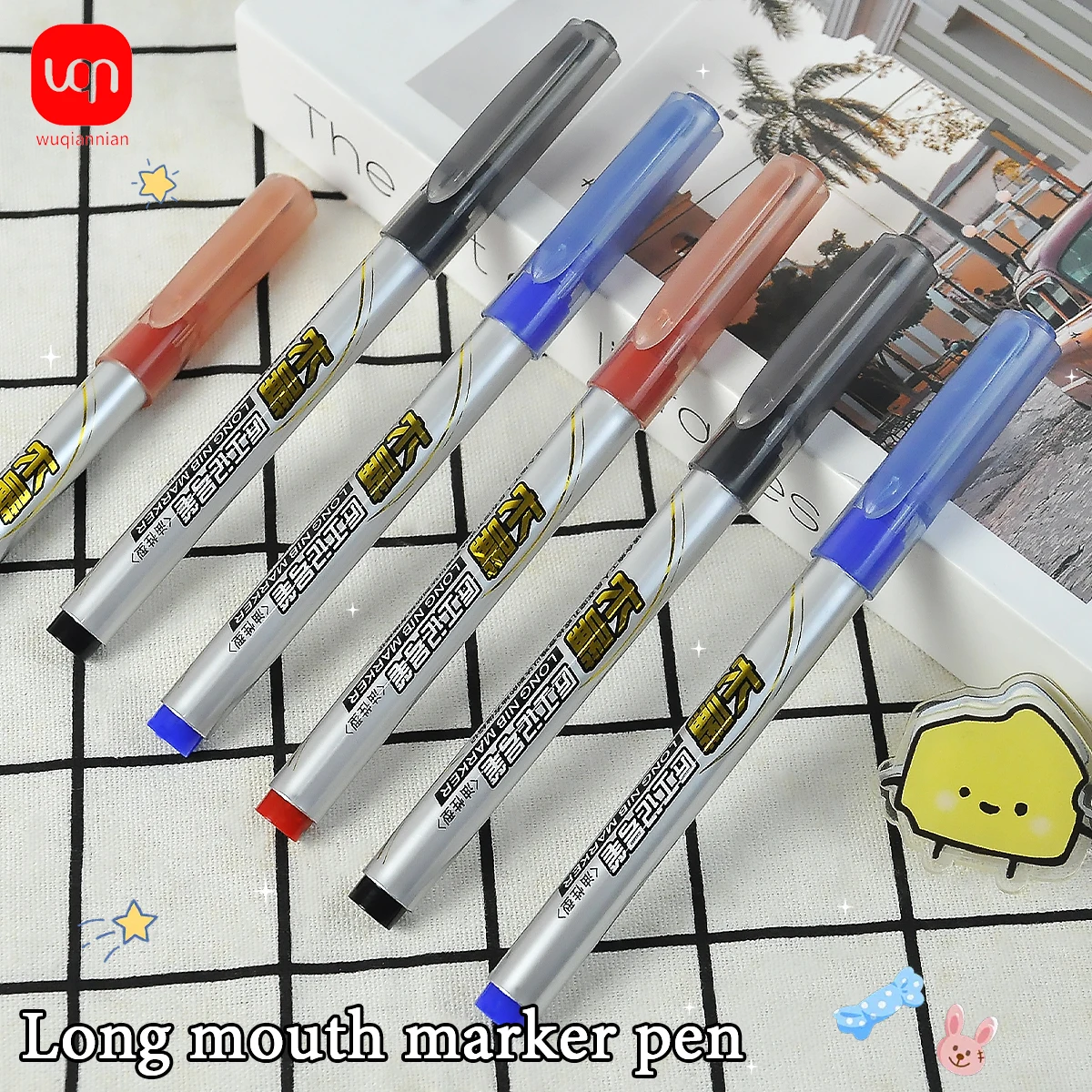 WQN-3PCS 30MM Multicolor Long Tip Marker Deep Hole Marker Woodworking Pencil Kitchen Woodworking Decorative Notebook Pencil Tool