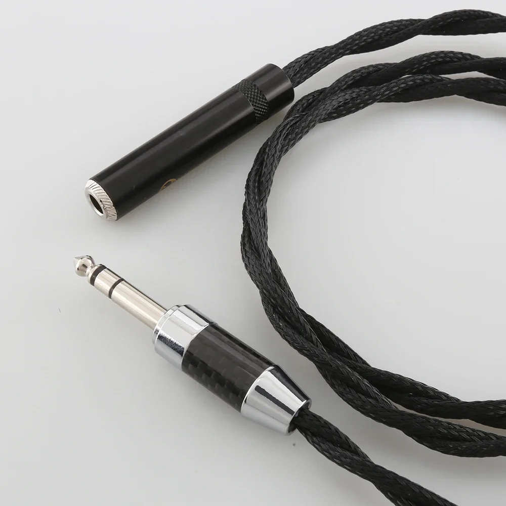 Посеребренный 6,35 мм 1/4 дюйма стерео TRS между мужчинами и женщинами профессиональный аудиоудлинительный кабель HIFI кабель