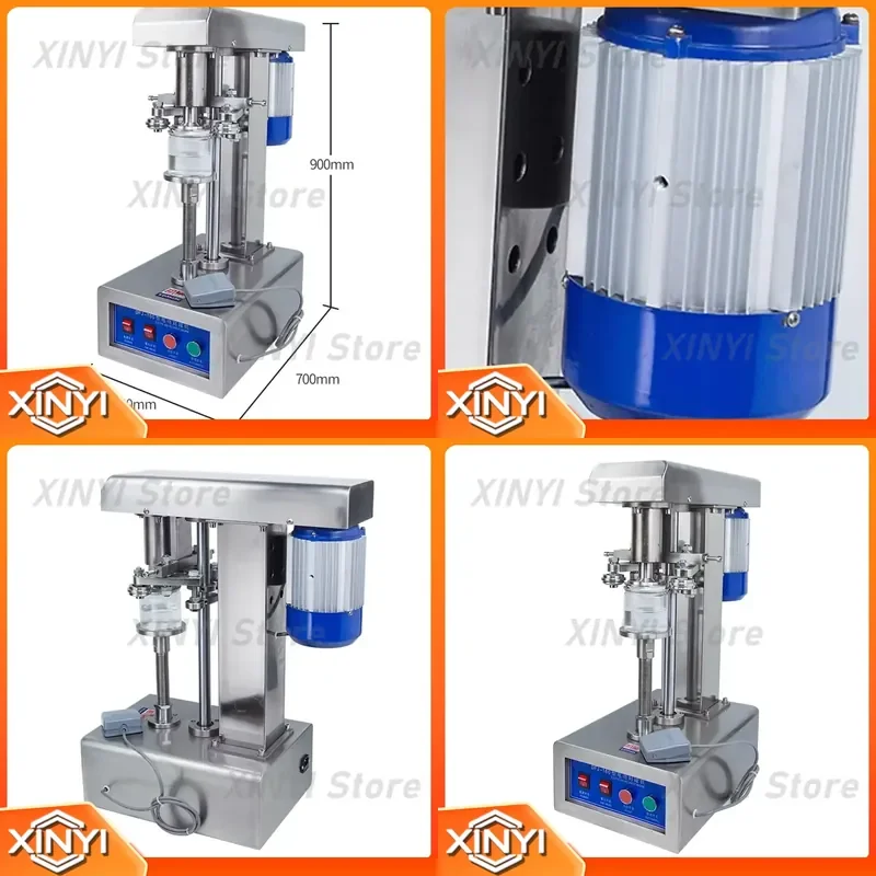 for Can Sealing Machine Tinplate Plastic Bottle Paper Can Capping Aluminum Cap Commercial Electric