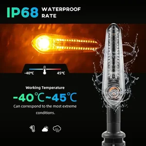 ضوء إشارة الانعطاف LED ل Yamaha MT07 Tenere 700 XJ6 FZ6 MT09 Tracer 900 MT10 MT03 FZ25 وميض اتجاهي للدراجات النارية أفضل 6 دراجات مصغرة مبيعا XJ6 - No6