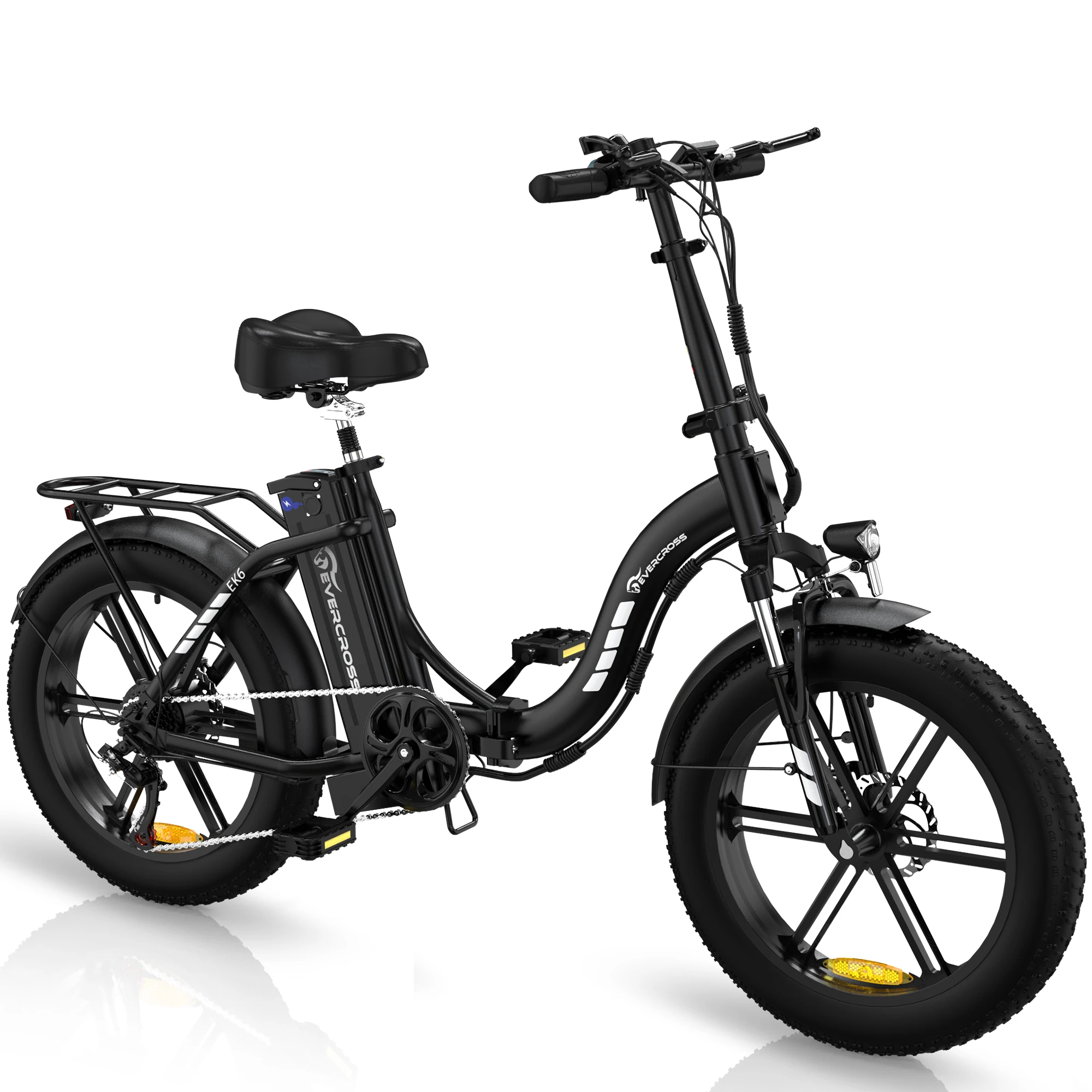 EVERCROSS TECH EK6 Electric Bike Adult, Foldable E bike with 20