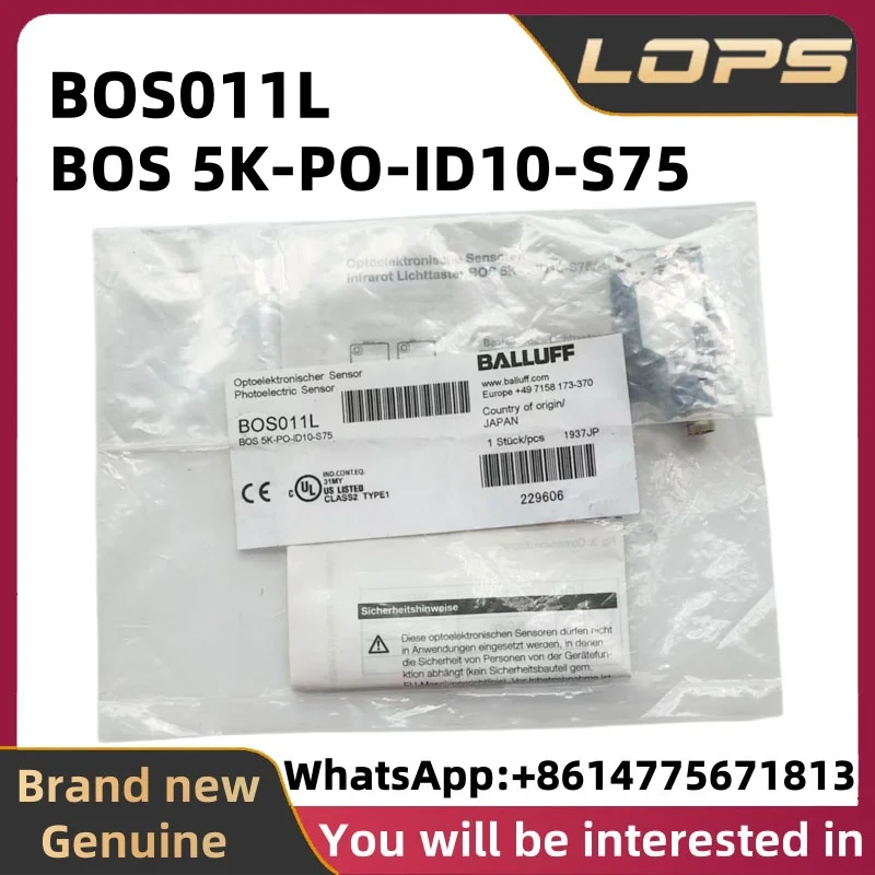 BOS011L New Original BALLUFF Photoelectric switch sensor BOS 5K-PO-ID10-S75 in stock, welcome to consult.