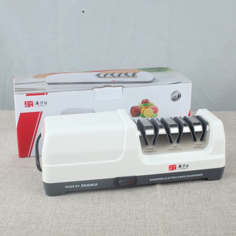 

TAIDEA Electric Knife Sharpener Professional Woodwork Tool Kitchen Sharpening System Grinding stone polishing 360/600/1000#