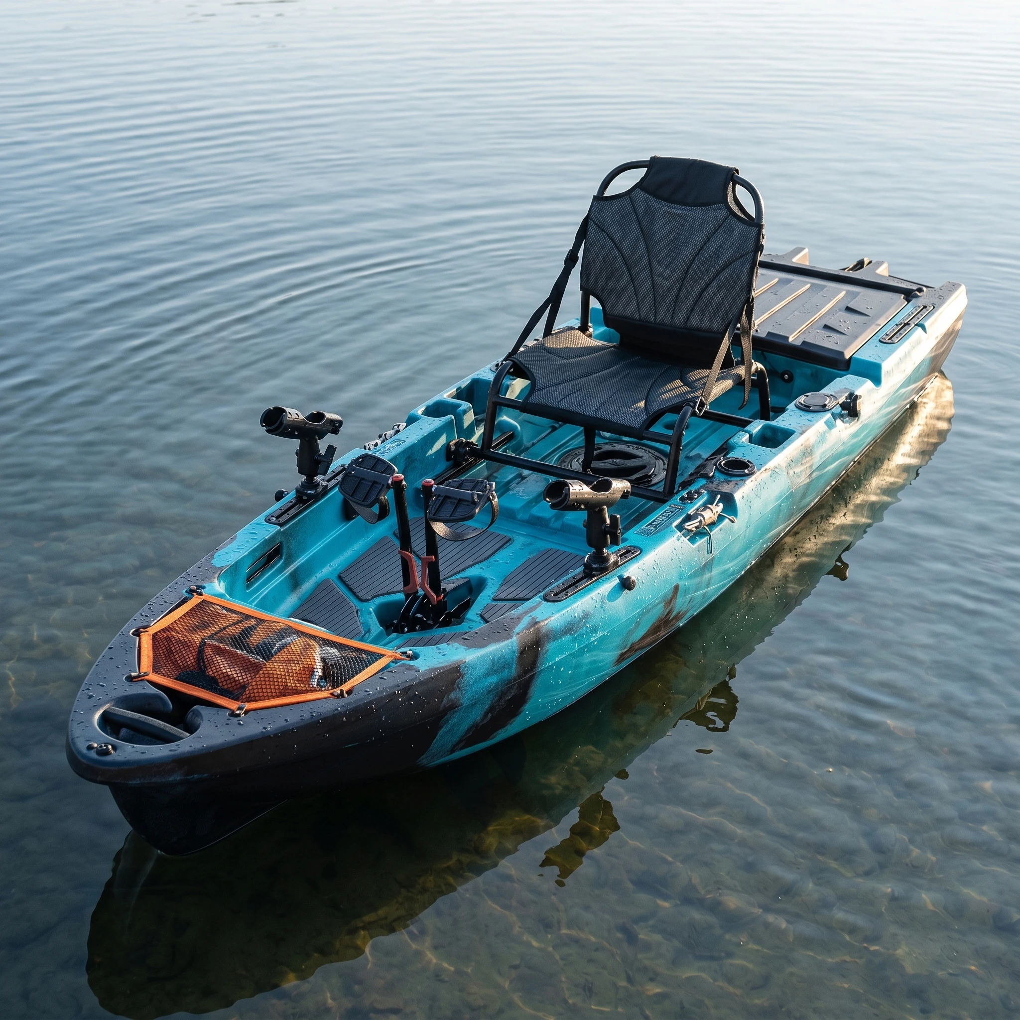 Modular LLDPE Hard Shell Fishing Kayak Split Sectional Portable Take Apart Solo Tandem Pedal Electric Motorized Lake Sea Outdoor