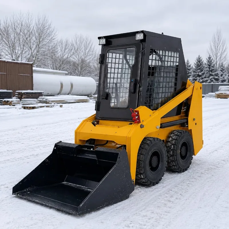 Euro 5 Compact Size Body Euro5 300kg Micro Skid Steer Loader Thick Steel Body Customized Nursery Soil Transport