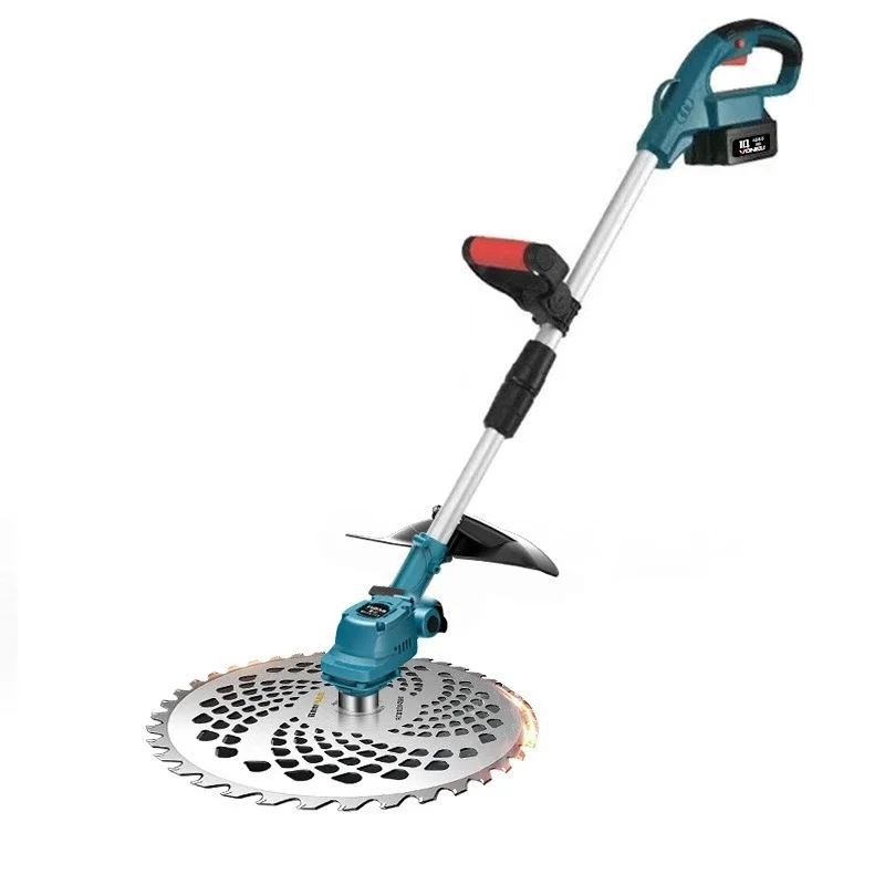 

Rechargeable electric lawn mower Small household high-power lithium battery lawn mower Lawn machine Agricultural play