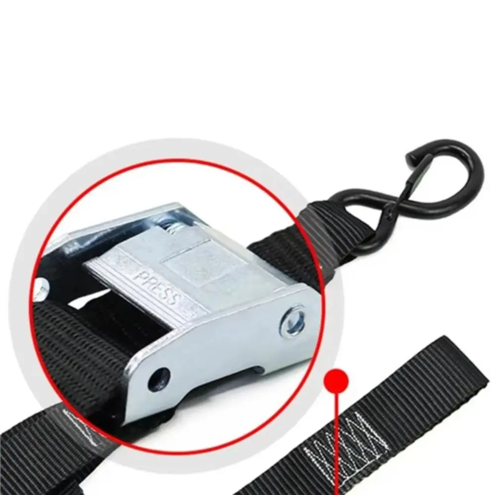 Picture 4: Lock S Hook Tie Down Strap Heavy Duty Long Belt Cargo Lashing Belt Secure Universal Ratchet Heavy Duty Strap Transportation