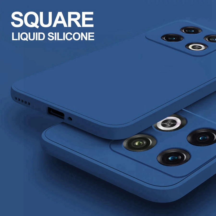 حافظة ناعمة من السيليكون السائل المربع لهاتف Oneplus 9R 8T 8 9 10 Pro 10R 10T 9RT 11 12 12R 13 13R Ace Nord 3 CE 5 2 4 Lite 5G 2T