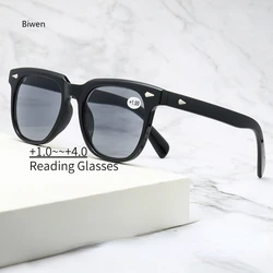 Europe&America Sun Reading Glasses For Men&Women Shade Sunglasses Presbyopic Square Eyeglasses +1.0+1.5+2.0+2.5+3.0+3.5+4.0