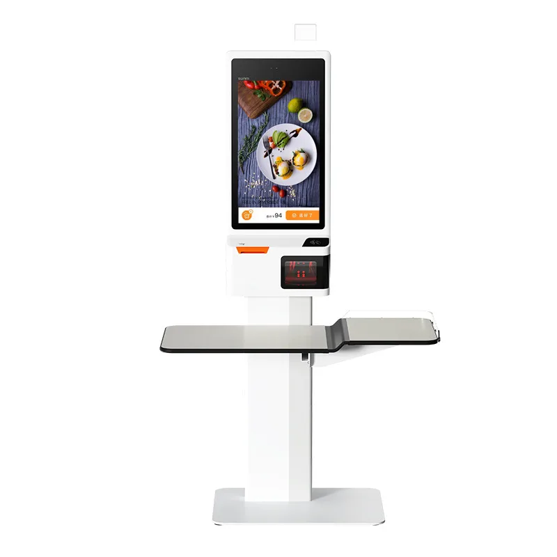 New K2 Self Payment Kiosk Android 7.1 Wi-Fi 80MM Printer Self-checkout Machine Stand Kiosk Pos For Supermarket