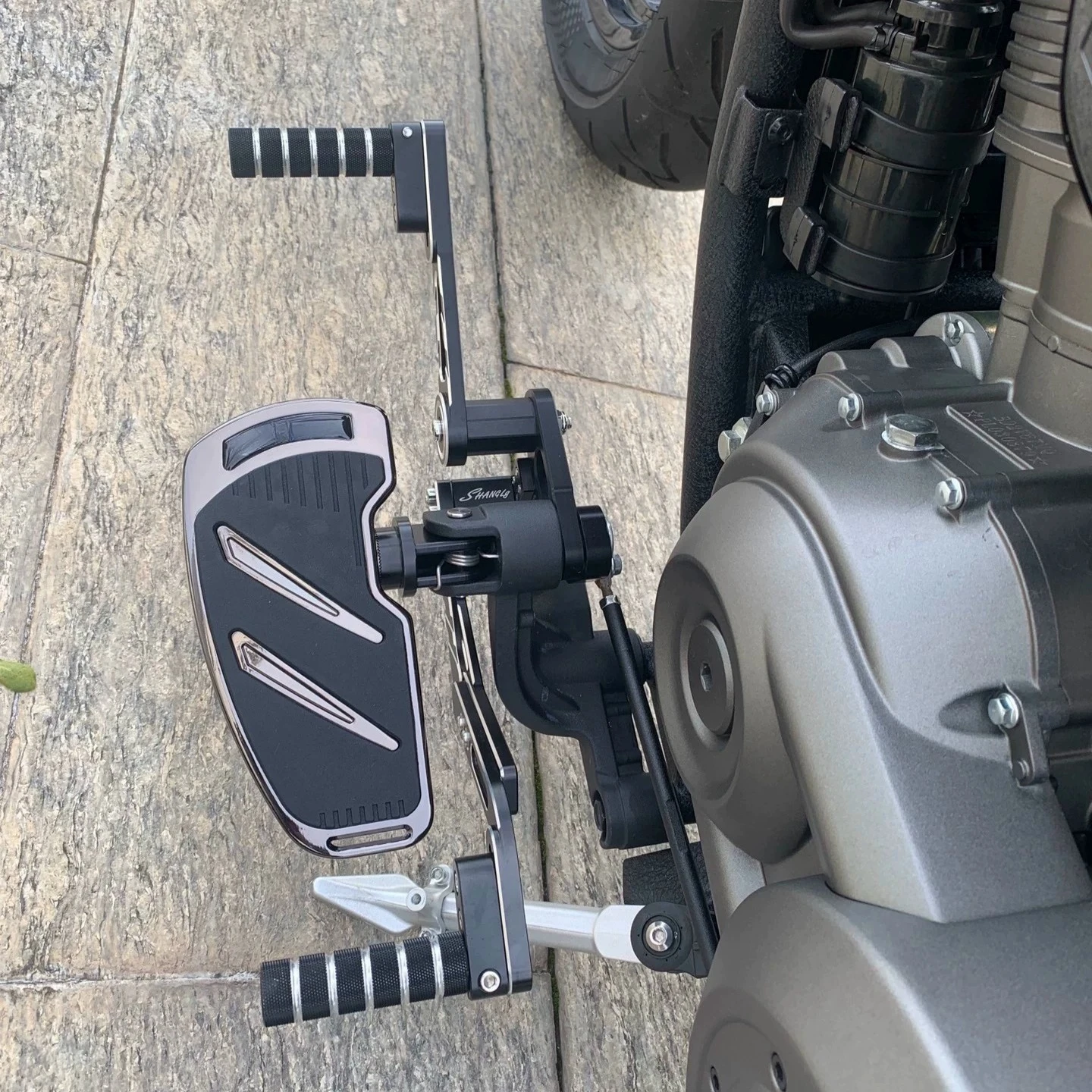 For Benda Chinchilla 500 Motorcycle Aluminum Foot Pegs Widen Footrest Pad Extension Foot Rests Pedal