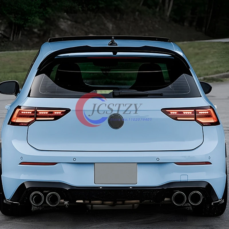 ماكستون نمط السيارة الخلفي سقف المفسد غطاء الجناح لشركة فولكس فاجن جولف MK8 R جولف 8 GTI 2020 2021 2022 2023 2024 بوديكيت ضبط ABS الأسود