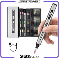 ARROWMAX Engraving Pen Electric Mini Grinder Cordless Rotary Tool with 42 Bits for Crafts Jewelry Wood Glass Carving SGS Max