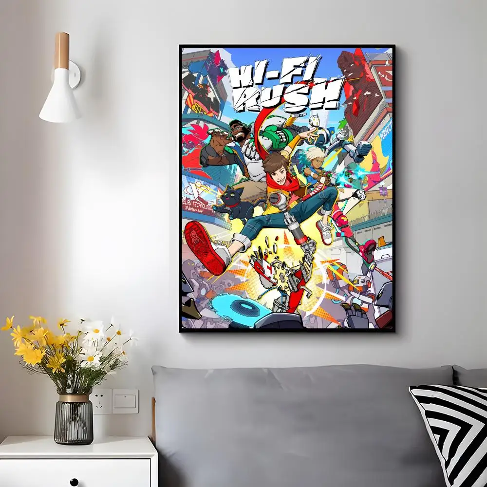 Rhythm Game H-hi-Fi RUSH Poster Trendy Aesthetic Wall Decor for Dorm & Bedroom