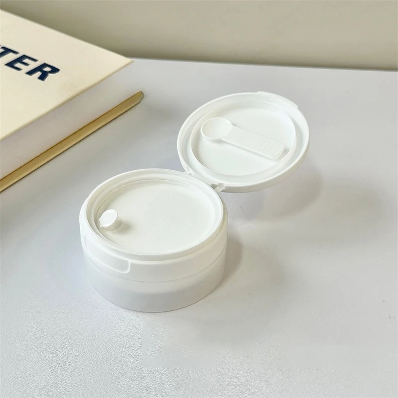 50g brede mond flip cover inbegrepen tandpoeder fles make-up remover zalfpotje wattenschijfje container