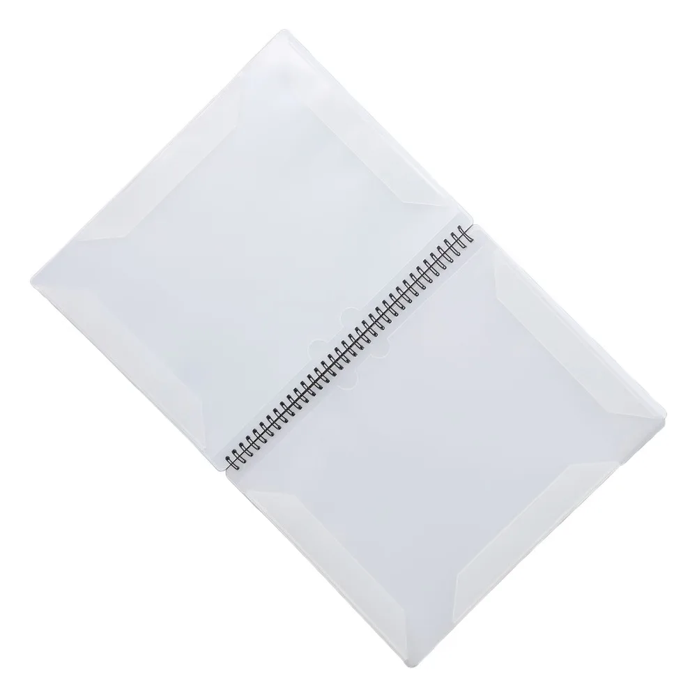 Premium 20 Sheets / 40 Pages Sheet Music Folder Plastic White Portfolio Binder A4 File Folder For Sheet Music
