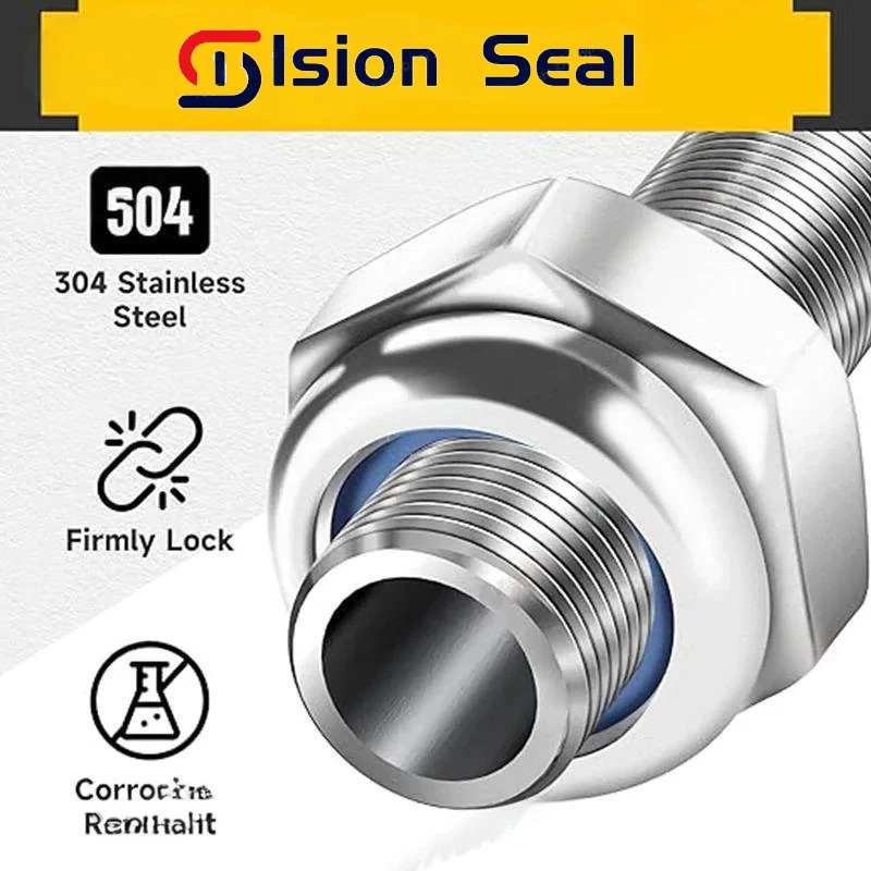 304 Stainless Steel Hex Nylon Lock Nuts M2 M2.5 M3 M4 M5 M6 M8 M10 M12 M14 M16 M20 Hexagon Hex Self-locking Nylock Nut Locknuts.