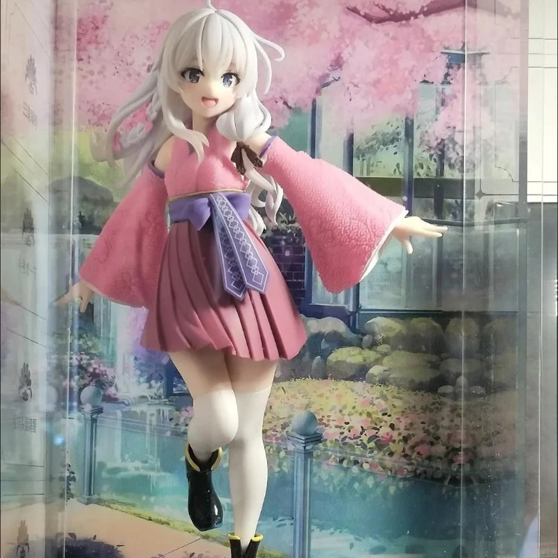 

Taito Coreful Witch's Journey Elaina Sakura Kimono Peripheral Ornaments Trendy Play Bandai Banpresto Action Figures Anime Model